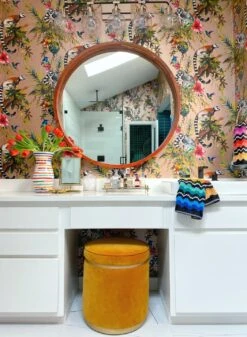 Tapete Madagascar Rosenholz Schimmer -Tapetengeschäft Madagascar R 103014 2880x1440