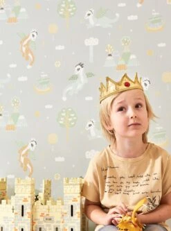 Tapete Magical Adventure Weissgrau -Tapetengeschäft Magical adventure A 389261 2880x1440