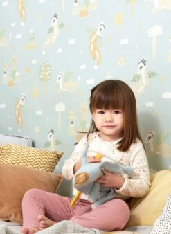 Tapete Magical Adventure Blassminttürkis -Tapetengeschäft Magical adventure B 389262 2880x1440