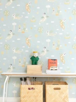 Tapete Magical Adventure Blassminttürkis -Tapetengeschäft Magical adventure C 389262 2880x1440