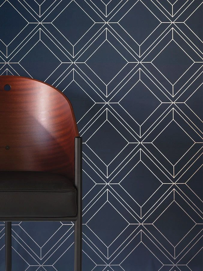 Tapete Malekid Dunkelblau 1 Tapete Malekid Dunkelblau