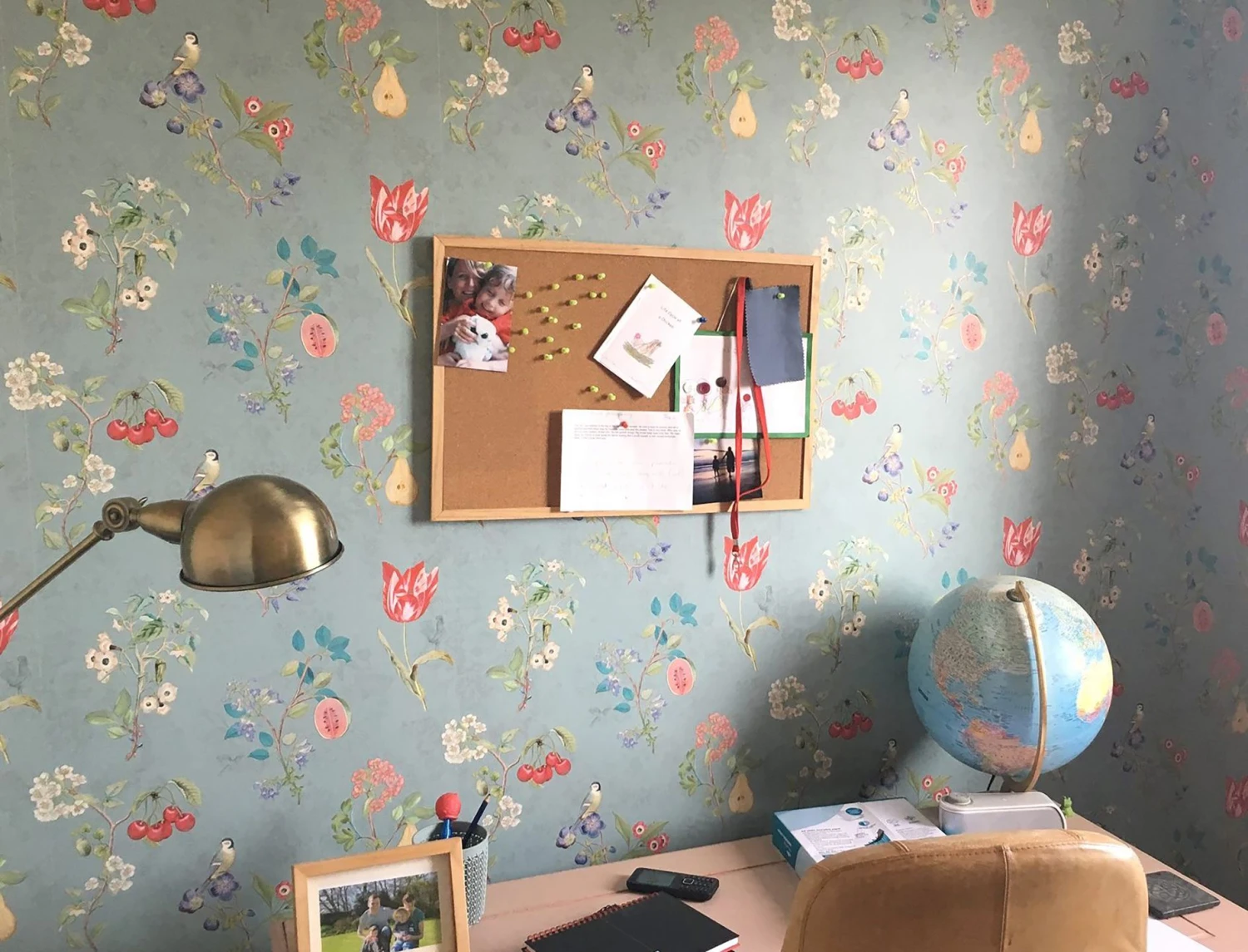 Tapete Mallorie Pastelltürkis 4 Tapete Mallorie Pastelltürkis – Bild 4