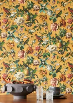 Tapete Margarete Ocker -Tapetengeschäft Margarete A 821994 2880x1440