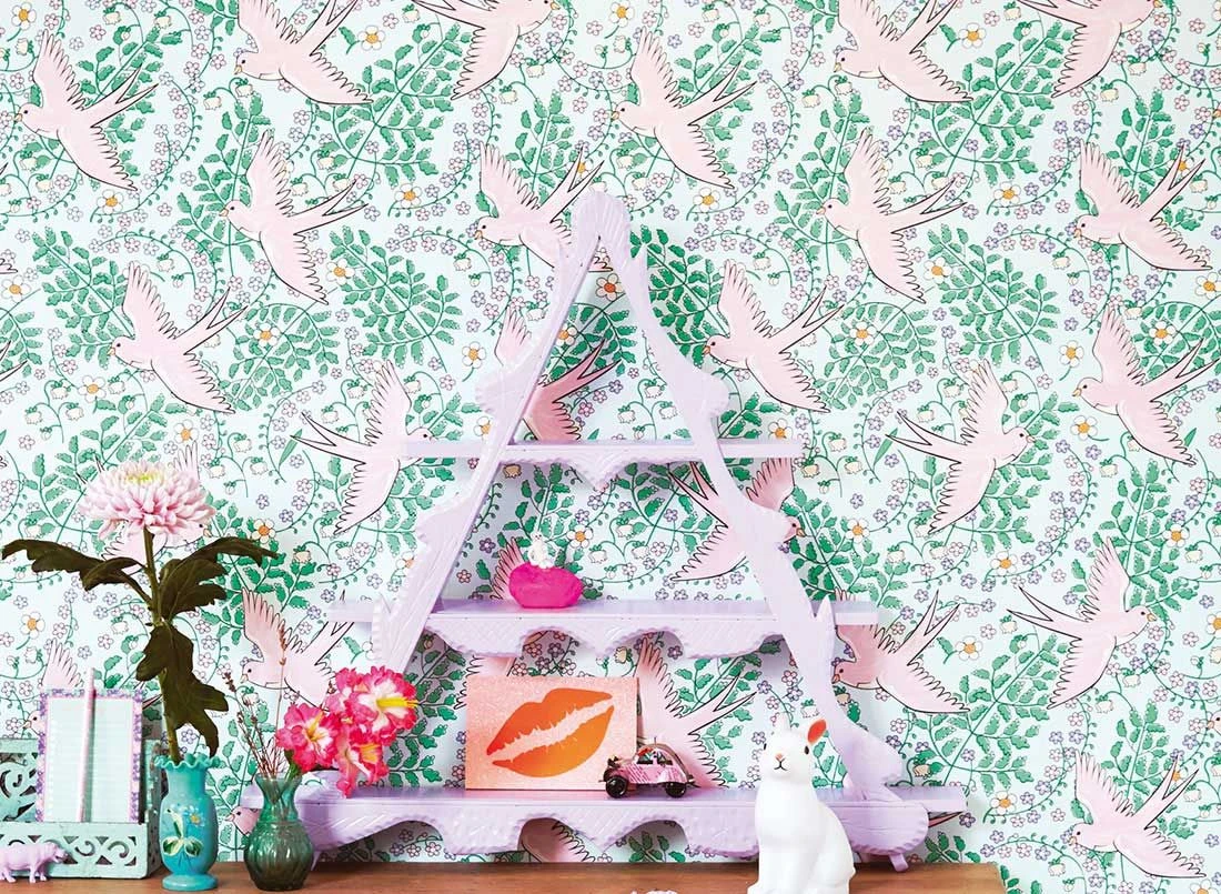 Tapete Marianella Pastellgrün 1 Tapete Marianella Pastellgrün