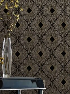 Tapete Metropolis Schwarz