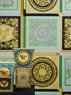 Versace Tapete Minerva Hellgrün