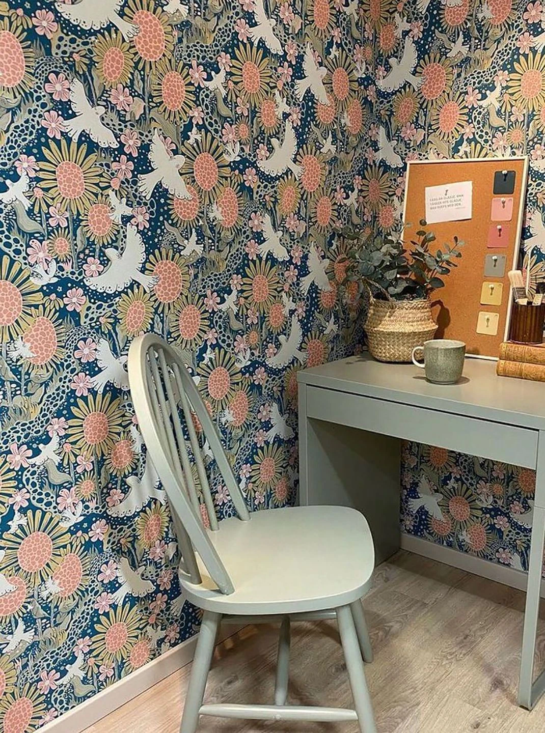 Tapete Monica Ozeanblau 2 Tapete Monica Ozeanblau – Bild 2