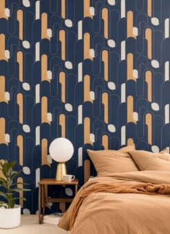 Tapete Morosi Dunkelblau -Tapetengeschäft Morosi C 864521 2880x1440