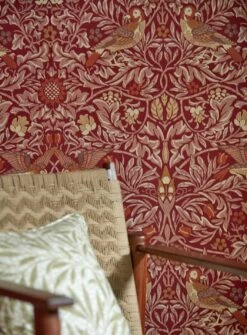 Tapete Morris Birds Rubinrot 9 Tapete Morris Birds Rubinrot -Tapetengeschäft Morris Birds B 463274 2880x1440