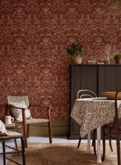 Tapete Morris Birds Rubinrot 11 Tapete Morris Birds Rubinrot -Tapetengeschäft Morris Birds D 463274 2880x1440