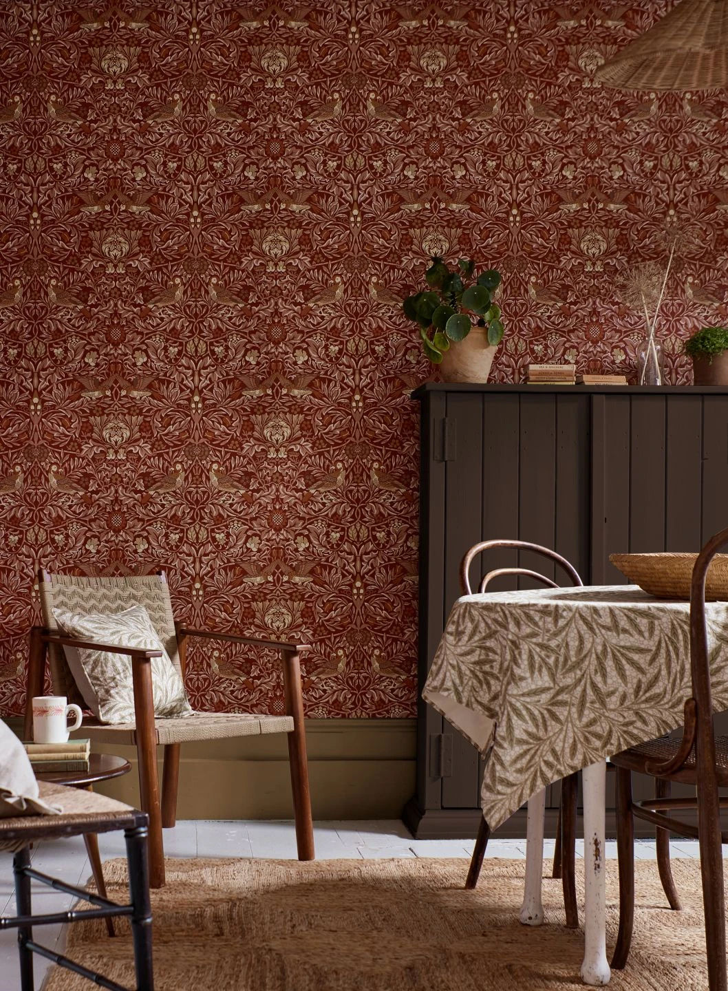 Tapete Morris Birds Rubinrot 6 Tapete Morris Birds Rubinrot – Bild 6