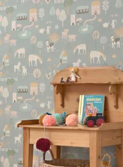 Tapete My Farm Zementgrau 7 Tapete My Farm Zementgrau -Tapetengeschäft My Farm B 389321 2880x1440