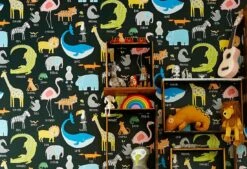 Tapete My Favorite Animals Schwarz