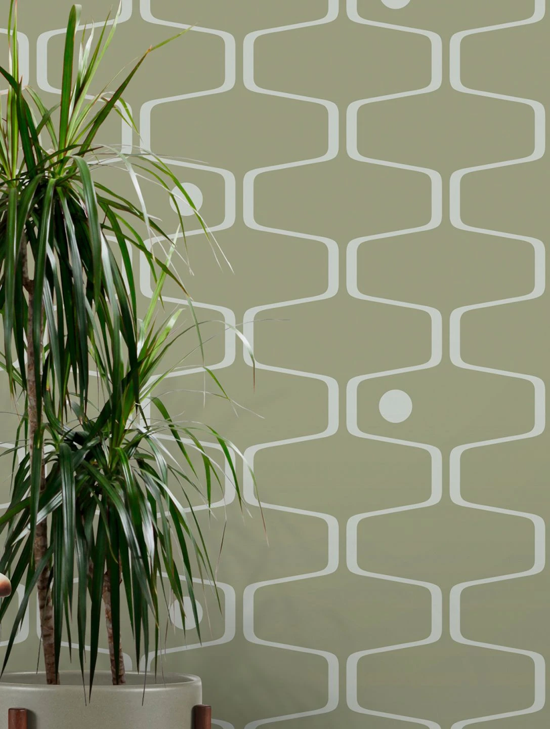 Tapete Nirvanus Hellolivgrün 1 Tapete Nirvanus Hellolivgrün