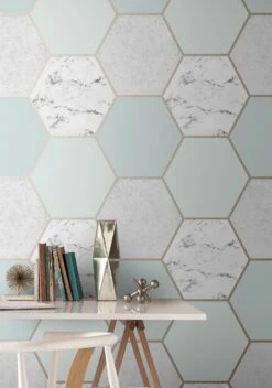 Tapete Novara Hellminttürkis