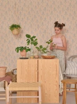 Tapete Oak Pastelltürkis -Tapetengeschäft Oak D 389441 2880x1440