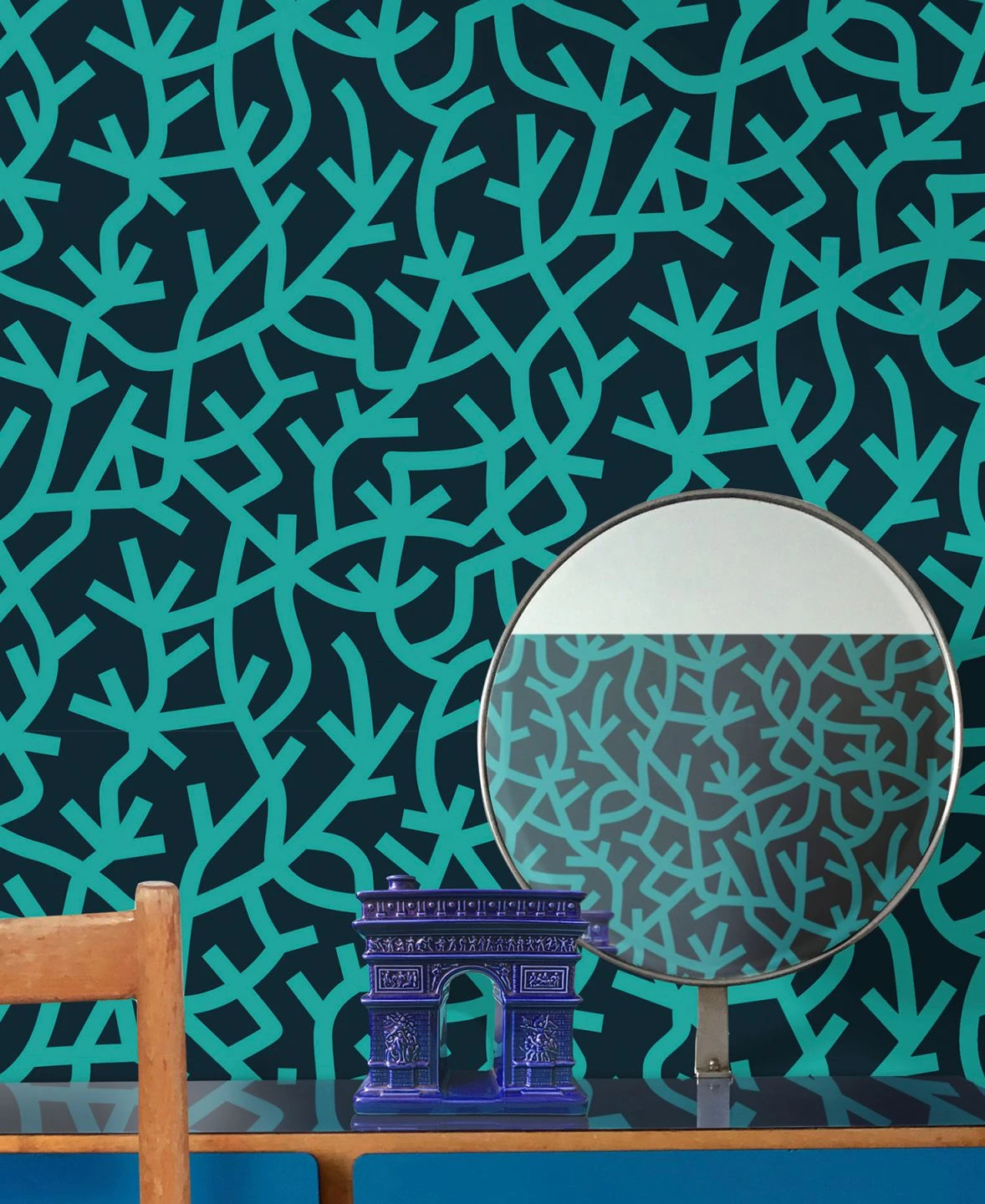 Tapete Oceane Wasserblau 1 Tapete Oceane Wasserblau