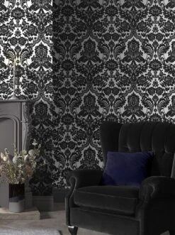 Tapete Okina Silber Glanz -Tapetengeschäft Okina 431111 2880x1440