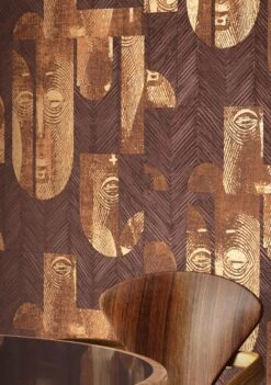 Tapete Orest Nussbraun