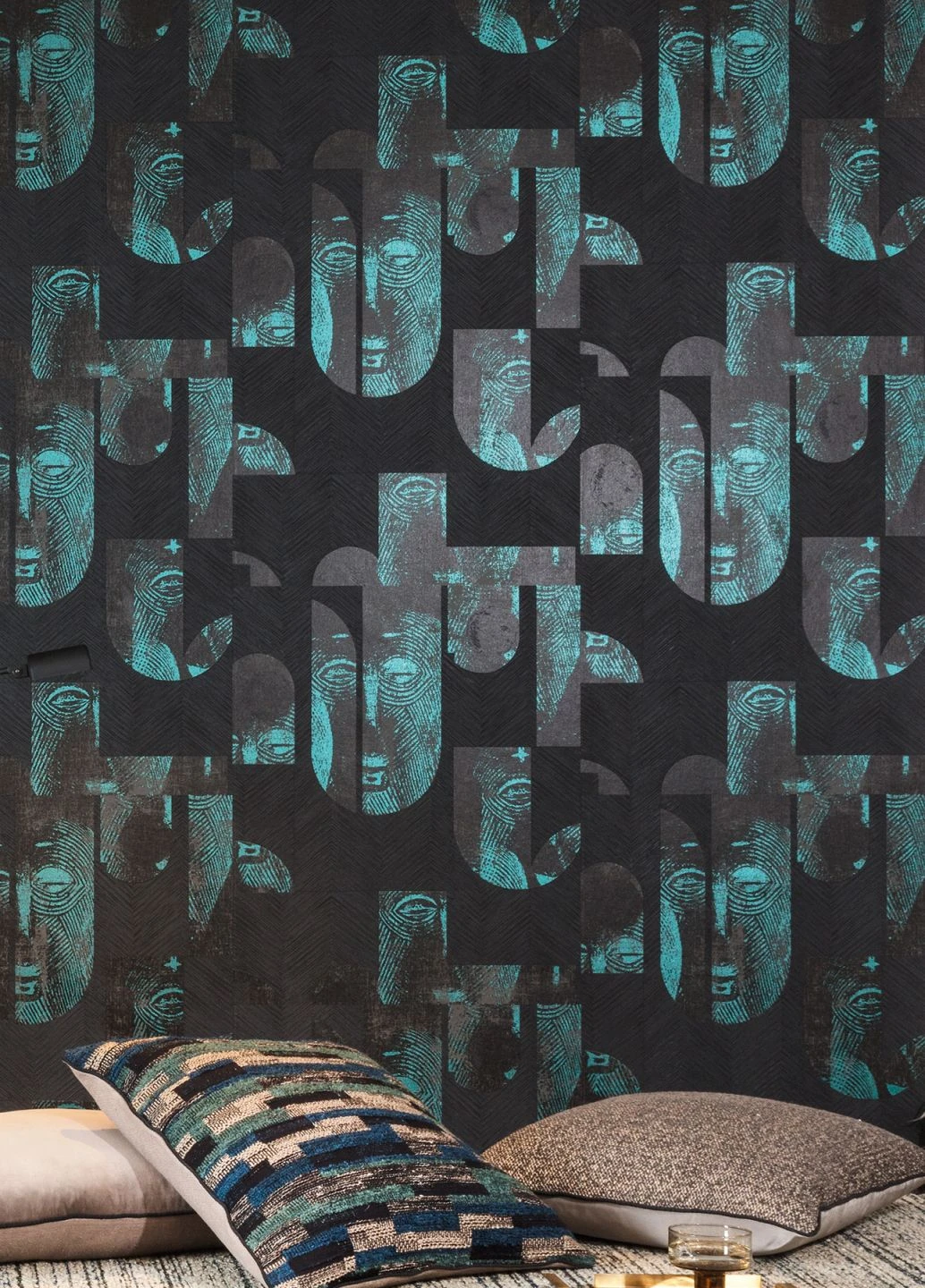 Tapete Orest Türkisblau Schimmer 4 Tapete Orest Türkisblau Schimmer – Bild 4