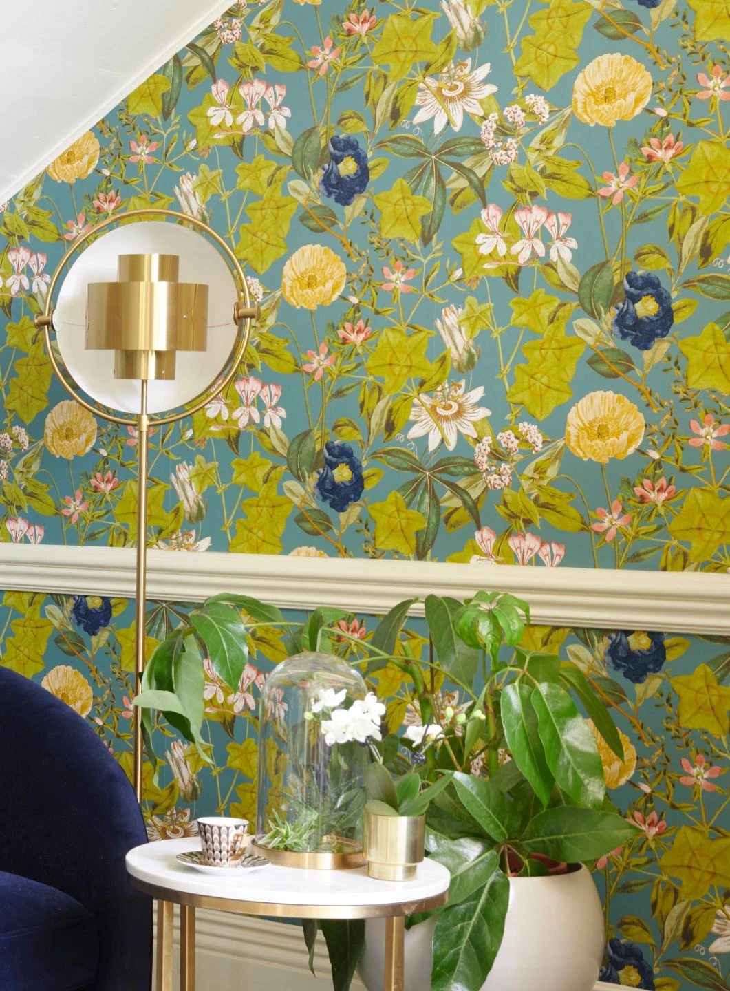 Tapete Passiflora Türkisblau 5 Tapete Passiflora Türkisblau – Bild 5