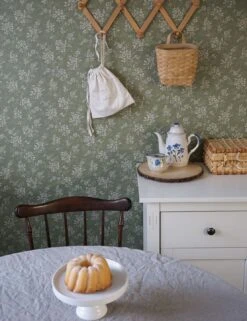 Tapete Patricia Schilfgrün -Tapetengeschäft Patricia E 452021 2880x1440