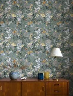 Tapete Pavonia Hellblaugrau -Tapetengeschäft Pavonia B 485155 2880x1440