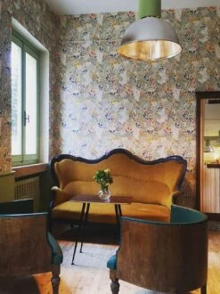 Tapete Pavonia Hellelfenbein -Tapetengeschäft Pavonia K 485153 2880x1440