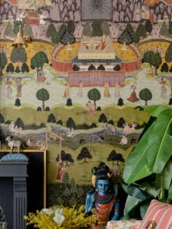 Wandbild Peace And Music Grüntöne -Tapetengeschäft Peace and Music B 725281 2880x1440