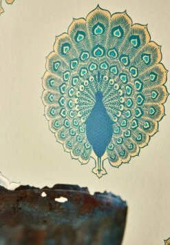 Tapete Peacock Style Perlgold