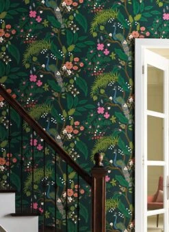 Tapete Peacock Tree Dunkelgrün 7 Tapete Peacock Tree Dunkelgrün -Tapetengeschäft Peacock Tree B 790104 2880x1440