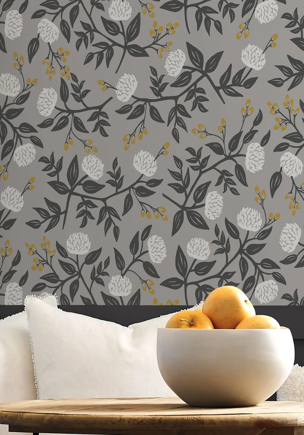 Tapete Peonies Hellgrau 1 Tapete Peonies Hellgrau