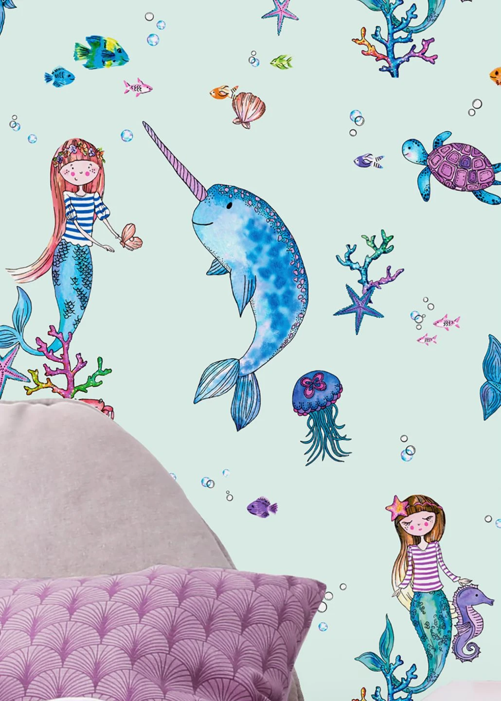 Tapete Pepita Zartblau 1 Tapete Pepita Zartblau