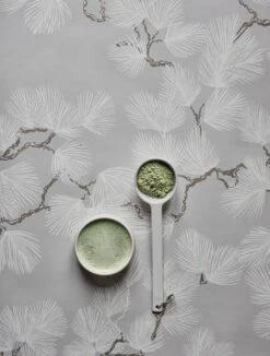 Tapete Pine Grauweiss