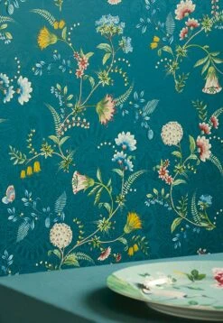 Tapete Pomona Wasserblau