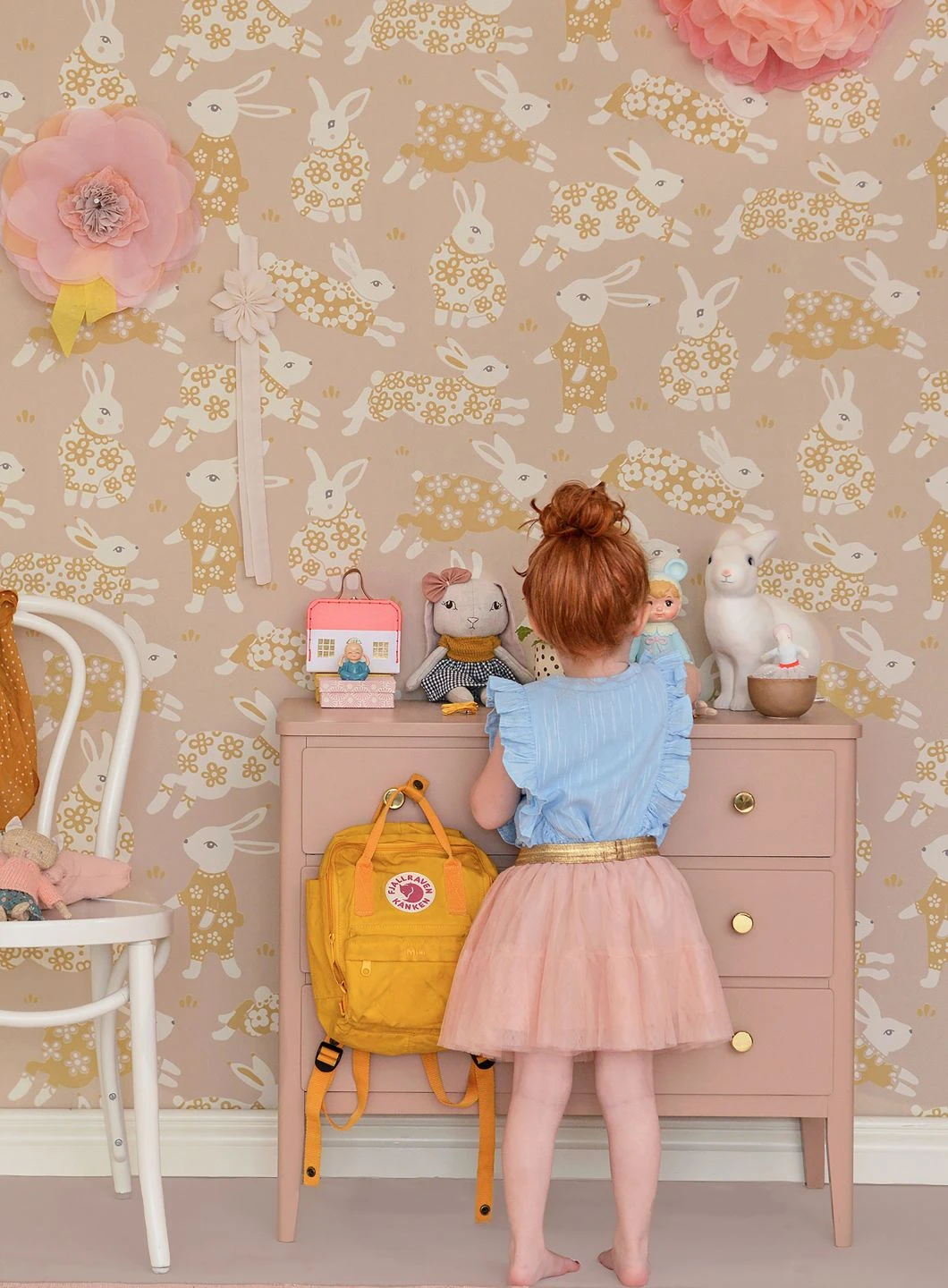 Tapete Rabbit Party Beige 5 Tapete Rabbit Party Beige – Bild 5