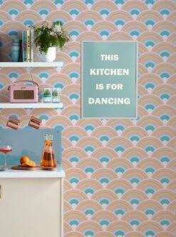 Tapete Retro Rainbow Rosatöne 5 Tapete Retro Rainbow Rosatöne -Tapetengeschäft Retro Rainbow B 431882 2880x1440