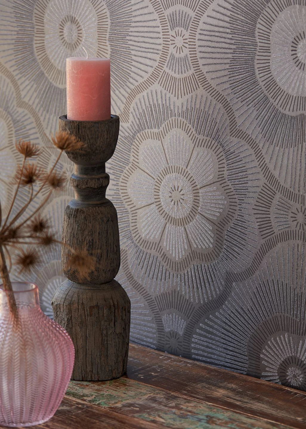 Tapete Riverana Graubraun Schimmer 1 Tapete Riverana Graubraun Schimmer