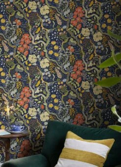 Tapete Rosanna Dunkelblau -Tapetengeschäft Rosanna A 485281 2880x1440