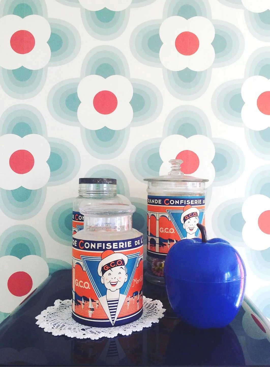 Tapete Selene Graublau 1 Tapete Selene Graublau