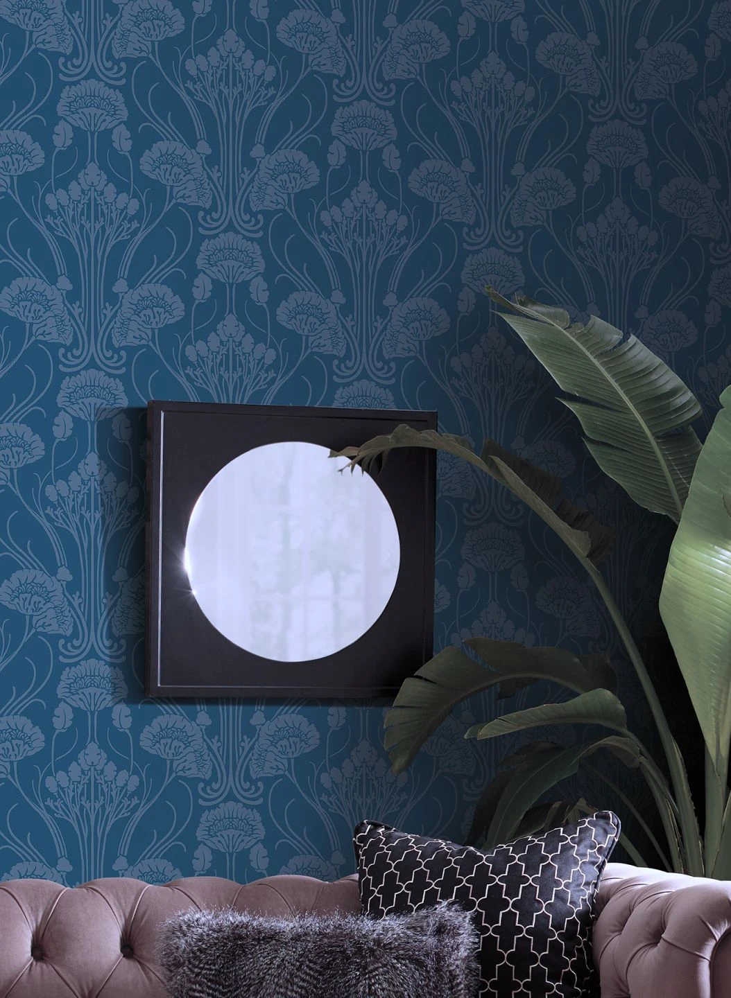 Tapete Sibia Dunkelblau 3 Tapete Sibia Dunkelblau – Bild 3