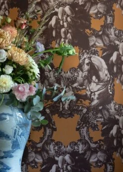 Tapete Sir Grace Ockerbraun