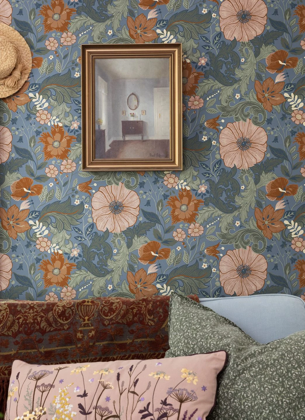 Tapete Smilla Taubenblau 1 Tapete Smilla Taubenblau