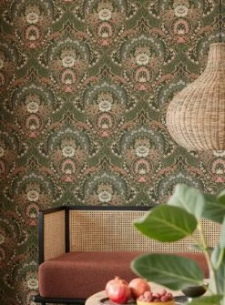 Tapete Sofia Tannengrün -Tapetengeschäft Sofia C 822061 2880x1440