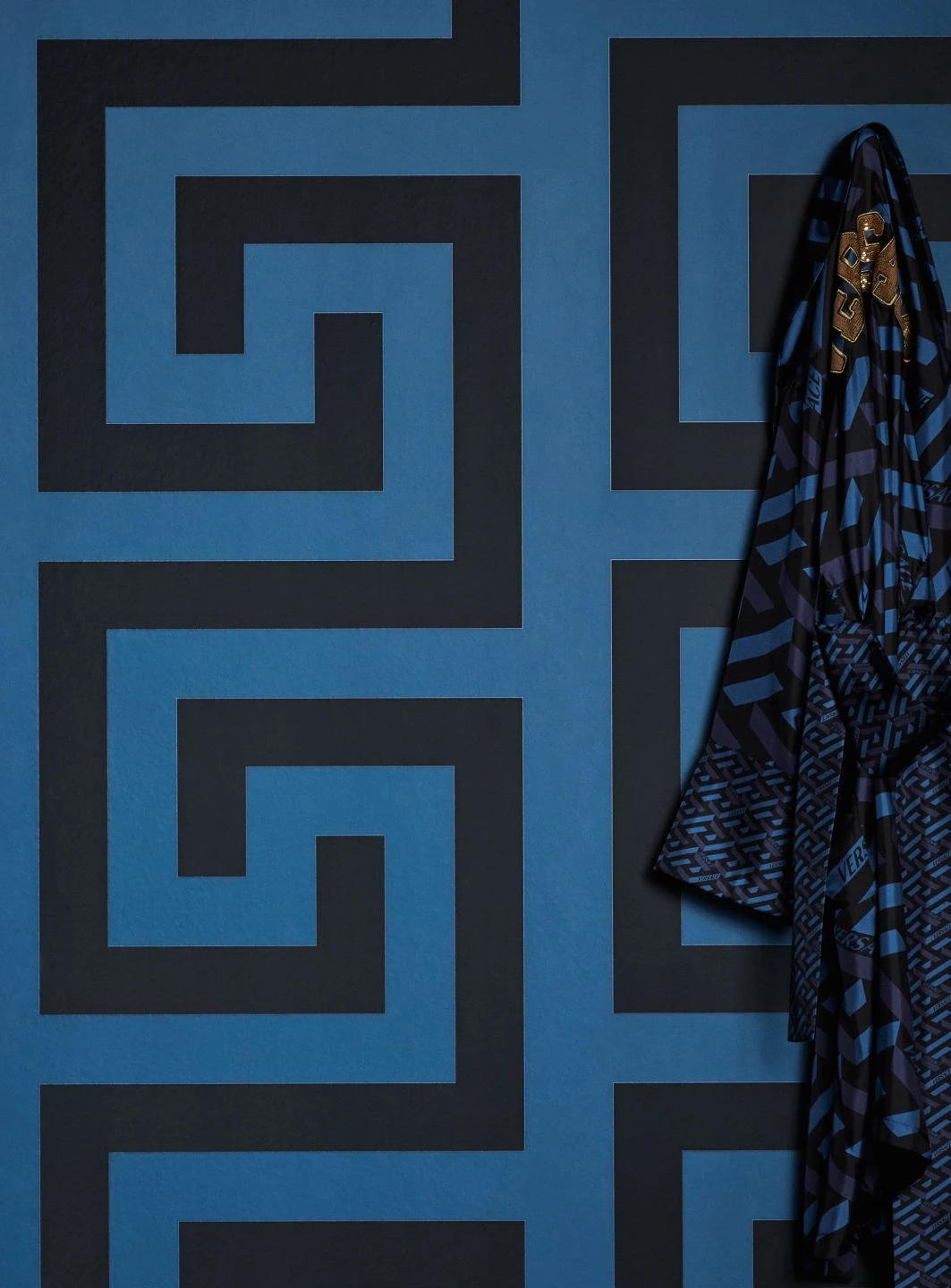 Versace Tapete Solea Blau 1 Versace Tapete Solea Blau