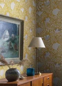 Tapete Sukumala Ockergelb -Tapetengeschäft Sukumala B 485161 2880x1440
