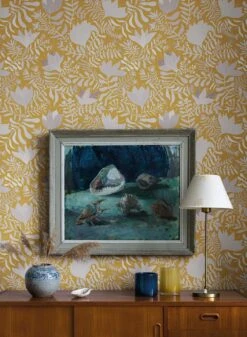 Tapete Sukumala Ockergelb -Tapetengeschäft Sukumala C 485161 2880x1440