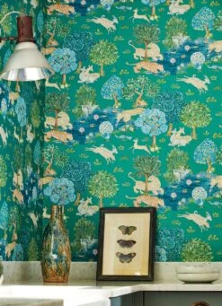 Tapete Sumatra Türkis 6 Tapete Sumatra Türkis -Tapetengeschäft Sumatra B 462811 2880x1440