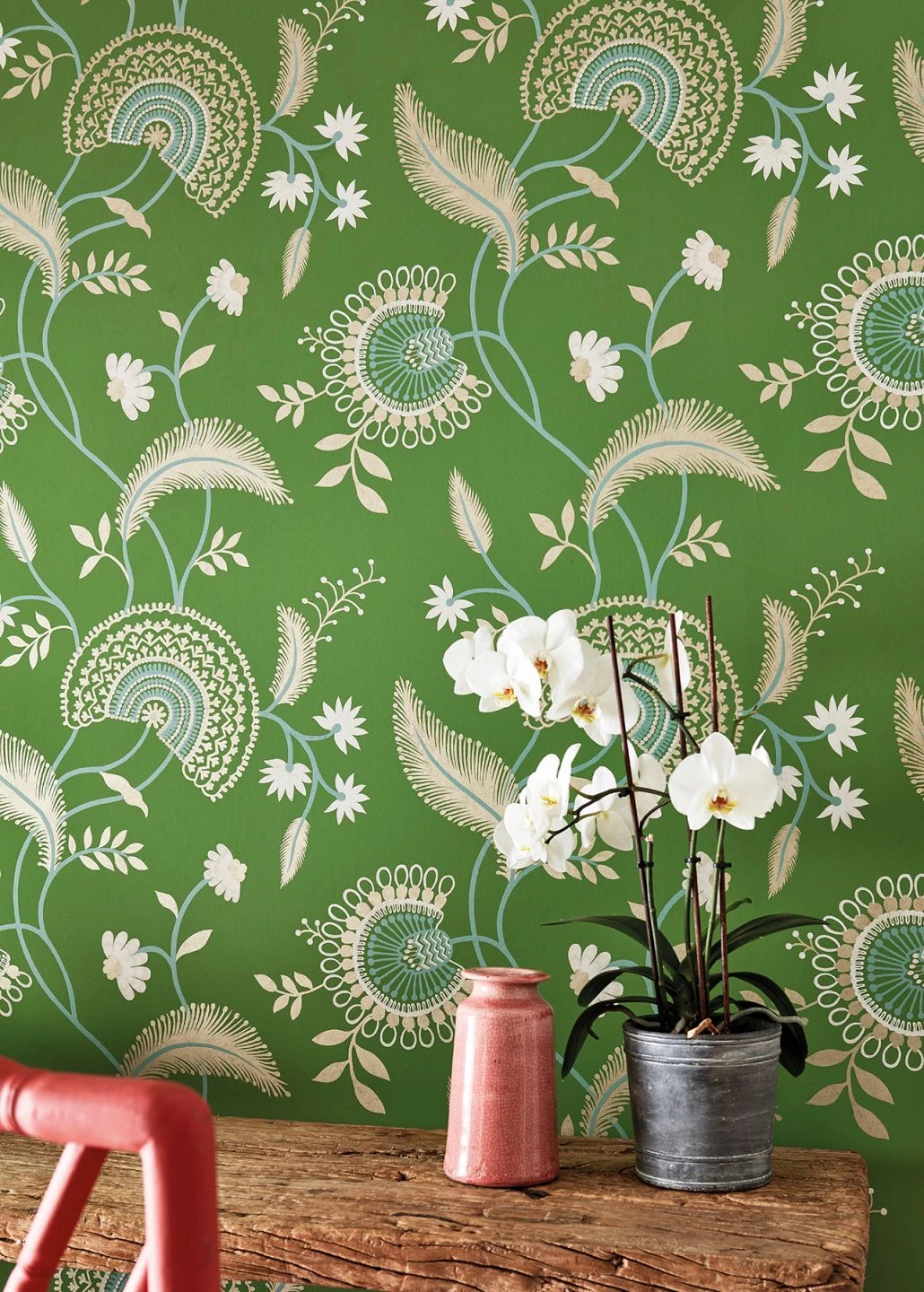 Tapete Suzanne Grasgrün 1 Tapete Suzanne Grasgrün