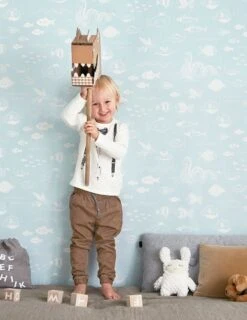 Tapete The Big Blue Pastelltürkis -Tapetengeschäft The Big Blue C 389161 2880x1440